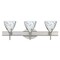 Besa Lighting Mia Vanity, Marble Grigio, Satin Nickel Finish, 3x5W LED 3SW-1779MG-LED-SN - alternate 1